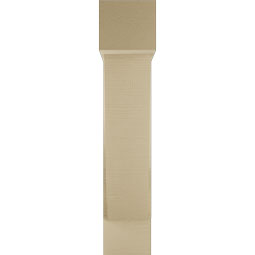 Ekena Millwork - BKTUR0756X26X38TRA05RCPR - Timberthane Faux Wood Traditional Style Bracket w/ Offset Brace, Block Ends, 7 1/2"W x 26"D x 38"H, Primed Tan