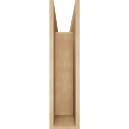 Ekena Millwork - BKTUR0756X28X32TRA05RCPR - Timberthane Faux Wood Traditional Style Bracket w/ Offset Brace, Block Ends, 7 1/2"W x 28"D x 32"H, Primed Tan