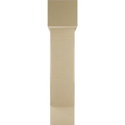 Ekena Millwork - BKTUR0756X28X36TRA05RCPR - Timberthane Faux Wood Traditional Style Bracket w/ Offset Brace, Block Ends, 7 1/2"W x 28"D x 36"H, Primed Tan
