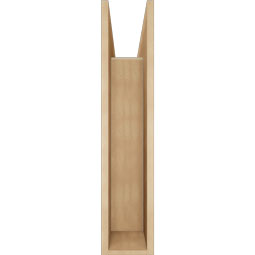 Ekena Millwork - BKTUR0756X28X36TRA05RCPR - Timberthane Faux Wood Traditional Style Bracket w/ Offset Brace, Block Ends, 7 1/2"W x 28"D x 36"H, Primed Tan