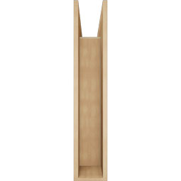 Ekena Millwork - BKTUR0756X28X40TRA05RCPR - Timberthane Faux Wood Traditional Style Bracket w/ Offset Brace, Block Ends, 7 1/2"W x 28"D x 40"H, Primed Tan