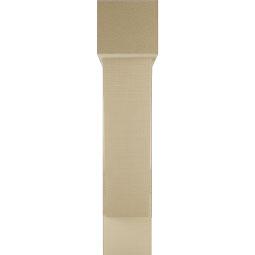Ekena Millwork - BKTUR0756X30X36TRA05RCPR - Timberthane Faux Wood Traditional Style Bracket w/ Offset Brace, Block Ends, 7 1/2"W x 30"D x 36"H, Primed Tan