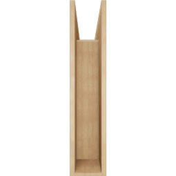 Ekena Millwork - BKTUR0756X30X36TRA05RCPR - Timberthane Faux Wood Traditional Style Bracket w/ Offset Brace, Block Ends, 7 1/2"W x 30"D x 36"H, Primed Tan