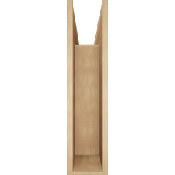 Ekena Millwork - BKTUR0756X32X32TRA05RCPR - Timberthane Faux Wood Traditional Style Bracket w/ Offset Brace, Block Ends, 7 1/2"W x 32"D x 32"H, Primed Tan