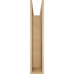 Ekena Millwork - BKTUR0756X32X40TRA05RCPR - Timberthane Faux Wood Traditional Style Bracket w/ Offset Brace, Block Ends, 7 1/2"W x 32"D x 40"H, Primed Tan