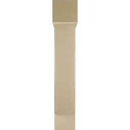 Ekena Millwork - BKTUR0756X32X44TRA05RCPR - Timberthane Faux Wood Traditional Style Bracket w/ Offset Brace, Block Ends, 7 1/2"W x 32"D x 44"H, Primed Tan