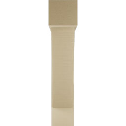 Ekena Millwork - BKTUR0756X34X38TRA05RCPR - Timberthane Faux Wood Traditional Style Bracket w/ Offset Brace, Block Ends, 7 1/2"W x 34"D x 38"H, Primed Tan