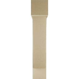 Ekena Millwork - BKTUR0756X34X40TRA05RCPR - Timberthane Faux Wood Traditional Style Bracket w/ Offset Brace, Block Ends, 7 1/2"W x 34"D x 40"H, Primed Tan