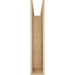 Ekena Millwork - BKTUR0756X34X40TRA05RCPR - Timberthane Faux Wood Traditional Style Bracket w/ Offset Brace, Block Ends, 7 1/2"W x 34"D x 40"H, Primed Tan