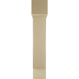 Ekena Millwork - BKTUR0756X34X42TRA05RCPR - Timberthane Faux Wood Traditional Style Bracket w/ Offset Brace, Block Ends, 7 1/2"W x 34"D x 42"H, Primed Tan