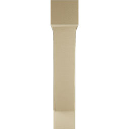 Ekena Millwork - BKTUR0756X36X40TRA05RCPR - Timberthane Faux Wood Traditional Style Bracket w/ Offset Brace, Block Ends, 7 1/2"W x 36"D x 40"H, Primed Tan