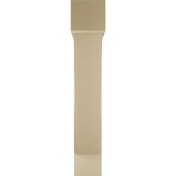 Ekena Millwork - BKTUR0756X36X44TRA05RCPR - Timberthane Faux Wood Traditional Style Bracket w/ Offset Brace, Block Ends, 7 1/2"W x 36"D x 44"H, Primed Tan