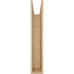 Ekena Millwork - BKTUR0756X36X44TRA05RCPR - Timberthane Faux Wood Traditional Style Bracket w/ Offset Brace, Block Ends, 7 1/2"W x 36"D x 44"H, Primed Tan