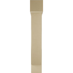 Ekena Millwork - BKTUR0756X36X48TRA05RCPR - Timberthane Faux Wood Traditional Style Bracket w/ Offset Brace, Block Ends, 7 1/2"W x 36"D x 48"H, Primed Tan