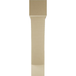Ekena Millwork - BKTUR0756X38X38TRA05RCPR - Timberthane Faux Wood Traditional Style Bracket w/ Offset Brace, Block Ends, 7 1/2"W x 38"D x 38"H, Primed Tan