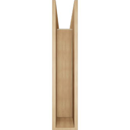 Ekena Millwork - BKTUR0756X38X38TRA05RCPR - Timberthane Faux Wood Traditional Style Bracket w/ Offset Brace, Block Ends, 7 1/2"W x 38"D x 38"H, Primed Tan