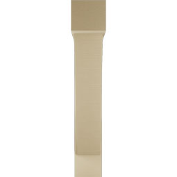 Ekena Millwork - BKTUR0756X38X44TRA05RCPR - Timberthane Faux Wood Traditional Style Bracket w/ Offset Brace, Block Ends, 7 1/2"W x 38"D x 44"H, Primed Tan