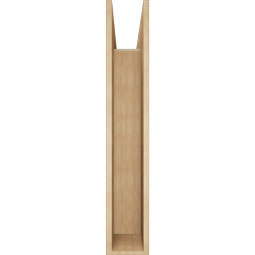 Ekena Millwork - BKTUR0756X38X44TRA05RCPR - Timberthane Faux Wood Traditional Style Bracket w/ Offset Brace, Block Ends, 7 1/2"W x 38"D x 44"H, Primed Tan