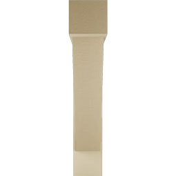 Ekena Millwork - BKTUR0756X40X40TRA05RCPR - Timberthane Faux Wood Traditional Style Bracket w/ Offset Brace, Block Ends, 7 1/2"W x 40"D x 40"H, Primed Tan