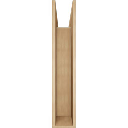 Ekena Millwork - BKTUR0756X40X40TRA05RCPR - Timberthane Faux Wood Traditional Style Bracket w/ Offset Brace, Block Ends, 7 1/2"W x 40"D x 40"H, Primed Tan