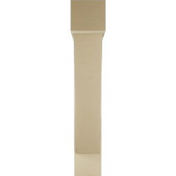 Ekena Millwork - BKTUR0756X40X44TRA05RCPR - Timberthane Faux Wood Traditional Style Bracket w/ Offset Brace, Block Ends, 7 1/2"W x 40"D x 44"H, Primed Tan