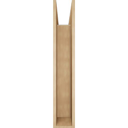 Ekena Millwork - BKTUR0756X40X44TRA05RCPR - Timberthane Faux Wood Traditional Style Bracket w/ Offset Brace, Block Ends, 7 1/2"W x 40"D x 44"H, Primed Tan