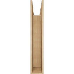 Ekena Millwork - BKTUR0756X42X42TRA05RCPR - Timberthane Faux Wood Traditional Style Bracket w/ Offset Brace, Block Ends, 7 1/2"W x 42"D x 42"H, Primed Tan