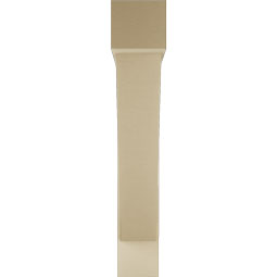 Ekena Millwork - BKTUR0756X44X44TRA05RCPR - Timberthane Faux Wood Traditional Style Bracket w/ Offset Brace, Block Ends, 7 1/2"W x 44"D x 44"H, Primed Tan