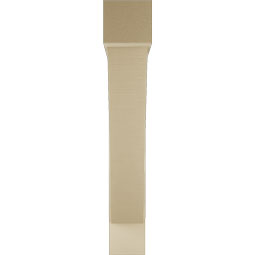 Ekena Millwork - BKTUR0756X46X46TRA05RCPR - Timberthane Faux Wood Traditional Style Bracket w/ Offset Brace, Block Ends, 7 1/2"W x 46"D x 46"H, Primed Tan
