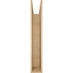 Ekena Millwork - BKTUR0756X46X46TRA05RCPR - Timberthane Faux Wood Traditional Style Bracket w/ Offset Brace, Block Ends, 7 1/2"W x 46"D x 46"H, Primed Tan