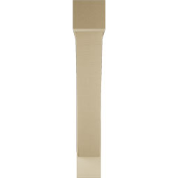 Ekena Millwork - BKTUR0756X48X48TRA05RCPR - Timberthane Faux Wood Traditional Style Bracket w/ Offset Brace, Block Ends, 7 1/2"W x 48"D x 48"H, Primed Tan