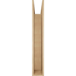 Ekena Millwork - BKTUR0756X48X48TRA05RCPR - Timberthane Faux Wood Traditional Style Bracket w/ Offset Brace, Block Ends, 7 1/2"W x 48"D x 48"H, Primed Tan