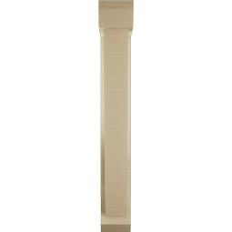 Ekena Millwork - BKTUR0352X14X26TRA06RCPR - Timberthane Faux Wood Traditional Style Bracket w/ Offset Brace, Slat Ends, 3 1/2"W x 14"D x 26"H, Primed Tan