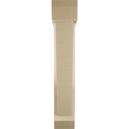 Ekena Millwork - BKTUR0352X16X20TRA06RCPR - Timberthane Faux Wood Traditional Style Bracket w/ Offset Brace, Slat Ends, 3 1/2"W x 16"D x 20"H, Primed Tan