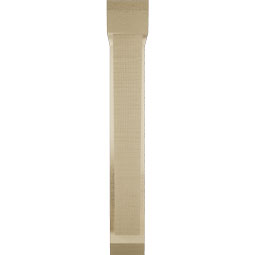 Ekena Millwork - BKTUR0352X16X24TRA06RCPR - Timberthane Faux Wood Traditional Style Bracket w/ Offset Brace, Slat Ends, 3 1/2"W x 16"D x 24"H, Primed Tan