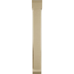 Ekena Millwork - BKTUR0352X16X28TRA06RCPR - Timberthane Faux Wood Traditional Style Bracket w/ Offset Brace, Slat Ends, 3 1/2"W x 16"D x 28"H, Primed Tan