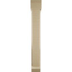 Ekena Millwork - BKTUR0352X18X26TRA06RCPR - Timberthane Faux Wood Traditional Style Bracket w/ Offset Brace, Slat Ends, 3 1/2"W x 18"D x 26"H, Primed Tan