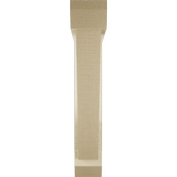 Ekena Millwork - BKTUR0352X20X20TRA06RCPR - Timberthane Faux Wood Traditional Style Bracket w/ Offset Brace, Slat Ends, 3 1/2"W x 20"D x 20"H, Primed Tan