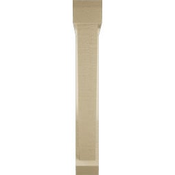 Ekena Millwork - BKTUR0352X20X24TRA06RCPR - Timberthane Faux Wood Traditional Style Bracket w/ Offset Brace, Slat Ends, 3 1/2"W x 20"D x 24"H, Primed Tan