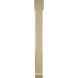 Ekena Millwork - BKTUR0352X24X32TRA06RCPR - Timberthane Faux Wood Traditional Style Bracket w/ Offset Brace, Slat Ends, 3 1/2"W x 24"D x 32"H, Primed Tan