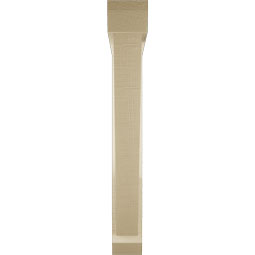 Ekena Millwork - BKTUR0352X26X26TRA06RCPR - Timberthane Faux Wood Traditional Style Bracket w/ Offset Brace, Slat Ends, 3 1/2"W x 26"D x 26"H, Primed Tan