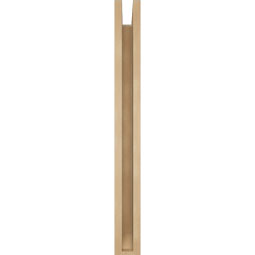 Ekena Millwork - BKTUR0352X26X34TRA06RCPR - Timberthane Faux Wood Traditional Style Bracket w/ Offset Brace, Slat Ends, 3 1/2"W x 26"D x 34"H, Primed Tan