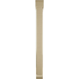 Ekena Millwork - BKTUR0352X26X38TRA06RCPR - Timberthane Faux Wood Traditional Style Bracket w/ Offset Brace, Slat Ends, 3 1/2"W x 26"D x 38"H, Primed Tan