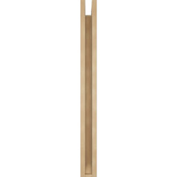 Ekena Millwork - BKTUR0352X26X38TRA06RCPR - Timberthane Faux Wood Traditional Style Bracket w/ Offset Brace, Slat Ends, 3 1/2"W x 26"D x 38"H, Primed Tan