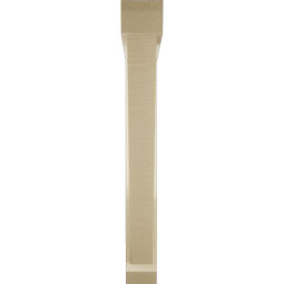 Ekena Millwork - BKTUR0352X28X28TRA06RCPR - Timberthane Faux Wood Traditional Style Bracket w/ Offset Brace, Slat Ends, 3 1/2"W x 28"D x 28"H, Primed Tan
