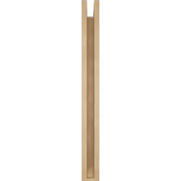 Ekena Millwork - BKTUR0352X28X36TRA06RCPR - Timberthane Faux Wood Traditional Style Bracket w/ Offset Brace, Slat Ends, 3 1/2"W x 28"D x 36"H, Primed Tan