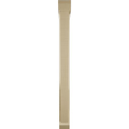 Ekena Millwork - BKTUR0352X28X40TRA06RCPR - Timberthane Faux Wood Traditional Style Bracket w/ Offset Brace, Slat Ends, 3 1/2"W x 28"D x 40"H, Primed Tan