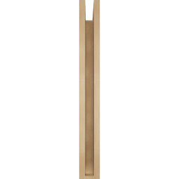 Ekena Millwork - BKTUR0352X30X30TRA06RCPR - Timberthane Faux Wood Traditional Style Bracket w/ Offset Brace, Slat Ends, 3 1/2"W x 30"D x 30"H, Primed Tan