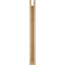 Ekena Millwork - BKTUR0352X30X38TRA06RCPR - Timberthane Faux Wood Traditional Style Bracket w/ Offset Brace, Slat Ends, 3 1/2"W x 30"D x 38"H, Primed Tan