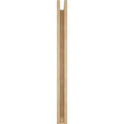 Ekena Millwork - BKTUR0352X30X42TRA06RCPR - Timberthane Faux Wood Traditional Style Bracket w/ Offset Brace, Slat Ends, 3 1/2"W x 30"D x 42"H, Primed Tan